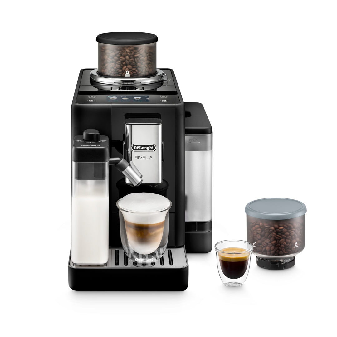 De’Longhi Rivelia Fully Automatic Combination Espresso Machine,Black - EXAM440.55.B