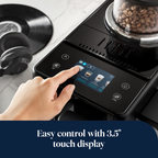 De’Longhi Rivelia Fully Automatic Combination Espresso Machine,Black - EXAM440.55.B