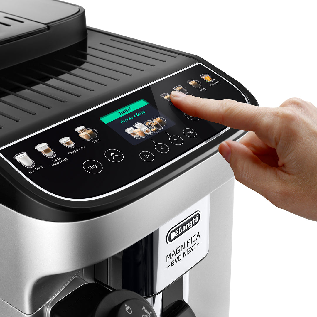 De’Longhi Magnifica Evo Next Fully Automatic Espresso Machine, Silver Black - ECAM310.80.SB