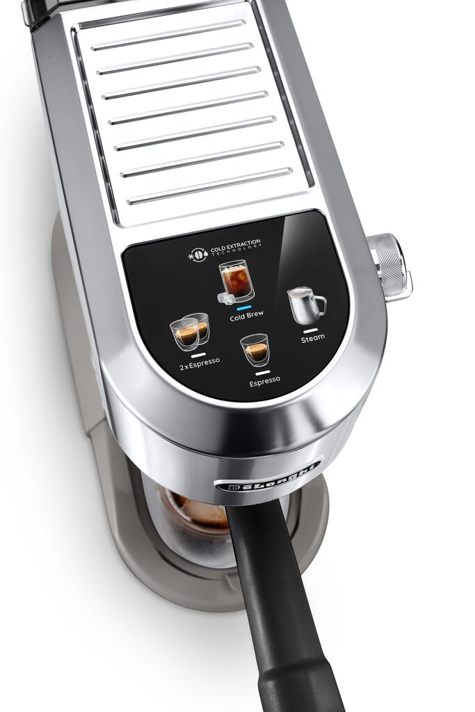 De’Longhi Dedica Duo Manual Espresso Machine, Silver- EC890.M