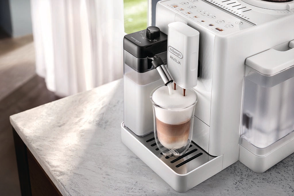 De’Longhi Rivelia Start  Fully Automatic Coffee Machine – White-EXAM420.55.WXL