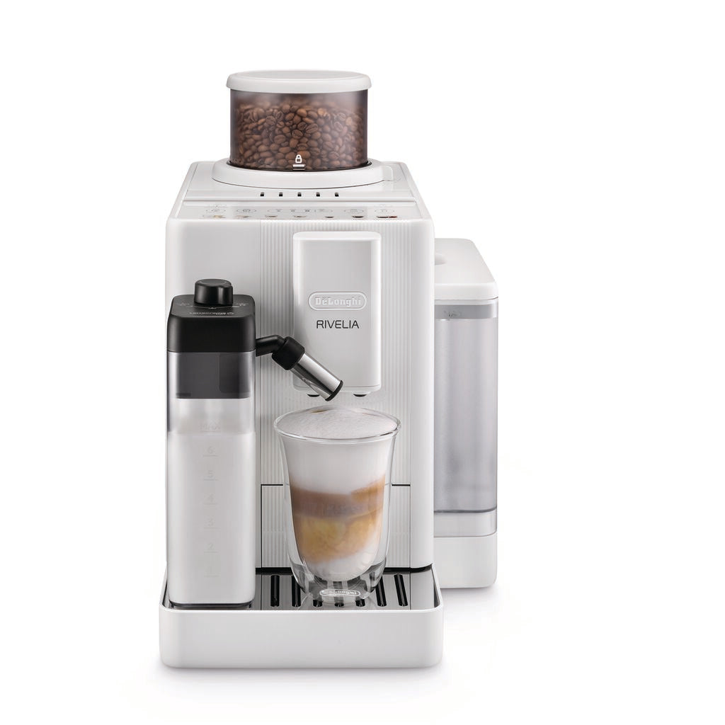 De’Longhi Rivelia Start  Fully Automatic Coffee Machine – White-EXAM420.55.WXL