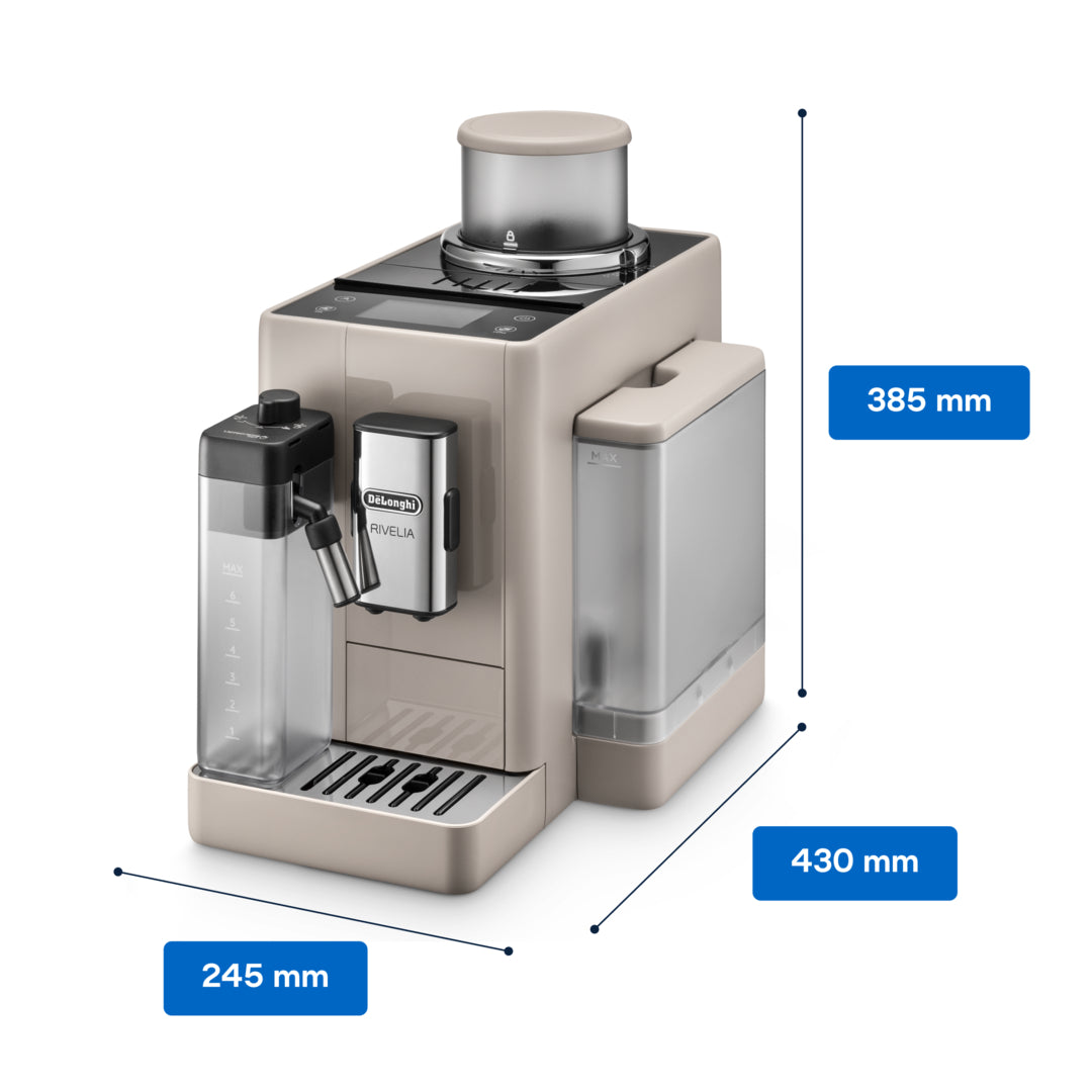 De’Longhi Rivelia Fully Automatic Combination Espresso Machine, Sand Beige - EXAM440.55.BG