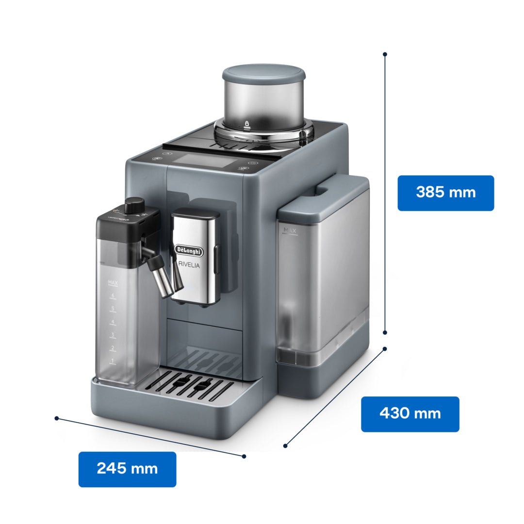 De’Longhi Rivelia Fully Automatic Combination Espresso Machine, Pebble Grey - EXAM440.55.G