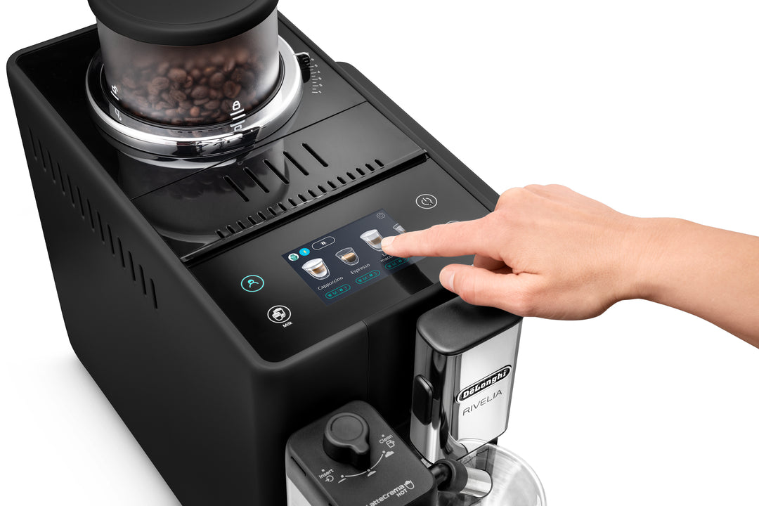 De’Longhi Rivelia Fully Automatic Combination Espresso Machine,Black - EXAM440.55.B