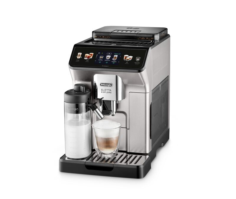 De’Longhi Eletta Explore Fully Automatic Espresso Machine, Silver - ECAM450.65.S