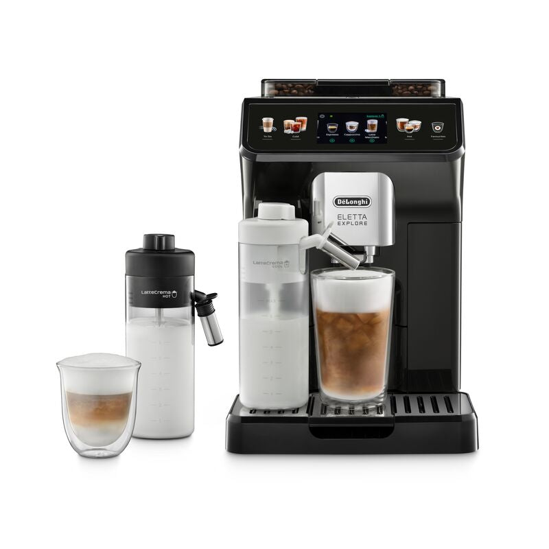 De’Longhi Eletta Explore Fully Automatic Espresso Machine, Grey- ECAM450.55.G