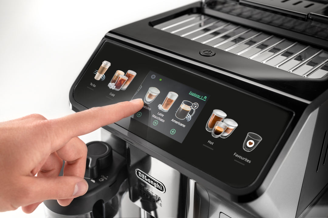 De’Longhi Eletta Explore Fully Automatic Espresso Machine, Silver - ECAM450.55.S