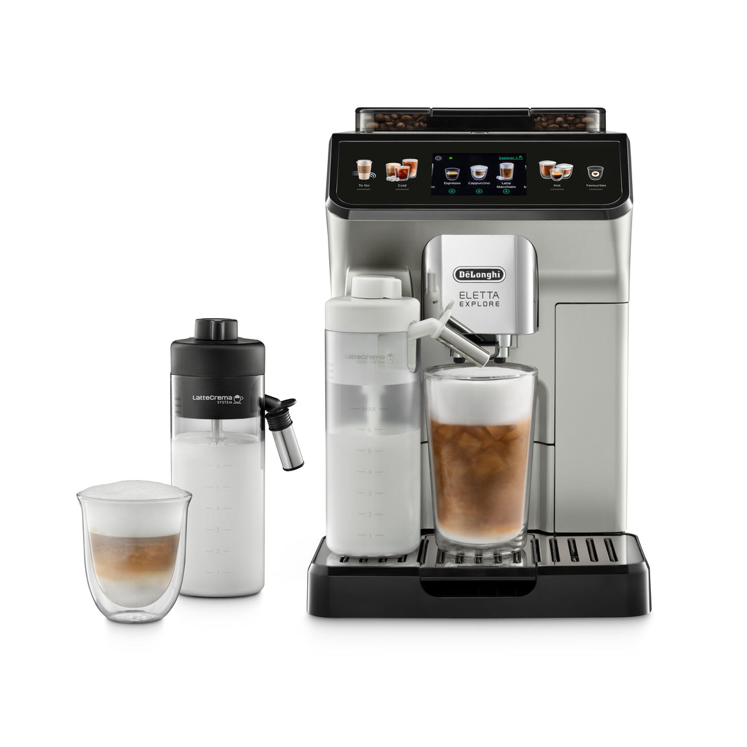 De’Longhi Eletta Explore Fully Automatic Espresso Machine, Silver - ECAM450.55.S