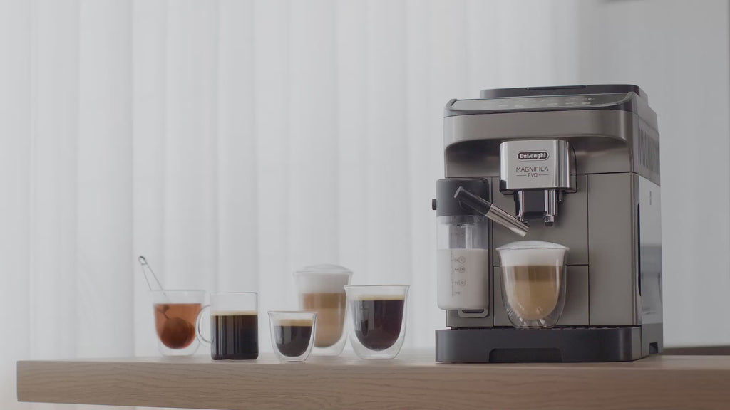 De'Longhi Magnifica Evo Fully Automatic Espresso Machine, Titanium Black, ECAM290.81.TB